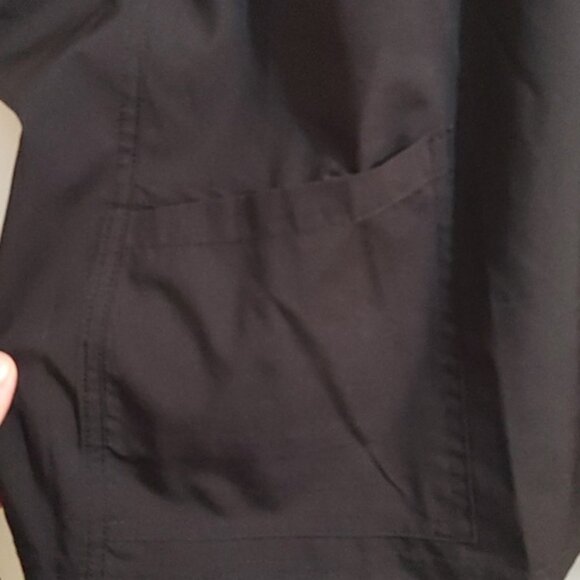 Scrubletics Plus size 2x black nurse nursing scrubs top shirt work unifo… - Picture 2 of 7